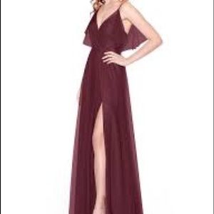 NWT Grape Azazie Bellin Bridesmaid Dress